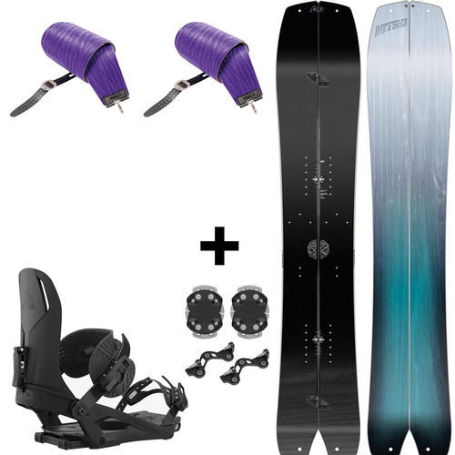 ZESTAW 2023: splitboard & foki / NITRO Squash & Vertical by KOHLA + wiązania UNION Charger | 159cm