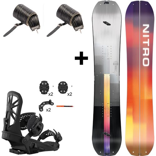 ZESTAW 2024: NITRO Team Split & Peak by KOHLA + UNION Explorer | splitboard & foki + wiązania | 159cm