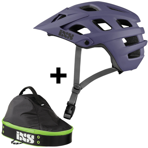 ZESTAW MTB: kask + ochraniacze łokci & kolan na rower: IXS Trail EVO + torba / 100% TeraTec Knee + Elbow Guards