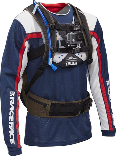 ZESTAW: plecak rowerowy CAMELBAK K.U.D.U. 10l PROTECTOR / DRY + Ochraniacz klatki / mocowanie kamery CAMELBAK Sternum Protector